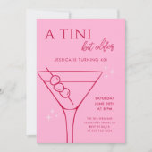 Modern Een Tini Beetje Ouder Roze 40e Verjaardagsf Kaart (Voorkant)