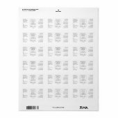 Modern Eenvoudig 1 OZ 30ML druppelfleslabel Etiket (Full Sheet)