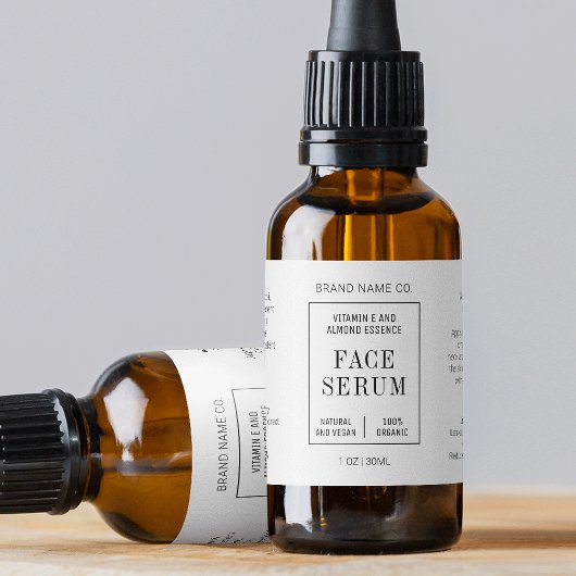 Modern Eenvoudig 1 OZ 30ML druppelfleslabel Etiket