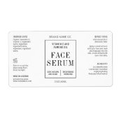 Modern Eenvoudig 2 OZ Kosmetische Druppelflesetike Etiket (Voorkant)