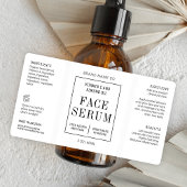 Modern Eenvoudig 2 OZ Kosmetische Druppelflesetike Etiket