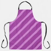 Modern Eenvoudig 2 Tone Stripe Geometrisch Roze Li Schort (Voorkant)