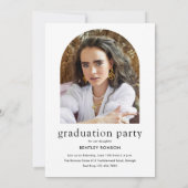 Modern Eenvoudig 3 Foto Afstuderen Kaart (Achterkant)