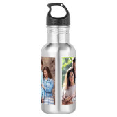 Modern Eenvoudig 4 foto collage Je bent de beste Waterfles (Achterkant)