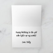 Modern Eenvoudig Aangepaste Foto Verjaardag Wenska Bedankkaart (Binnen)