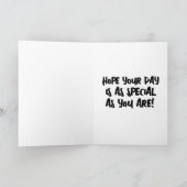 MODERN EENVOUDIG AANGEPASTE FOTO VERJAARDAG WENSKA KAART (Binnen)