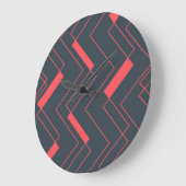 Modern, eenvoudig, abstract, levendig, trendpatroo grote klok (Hoek)