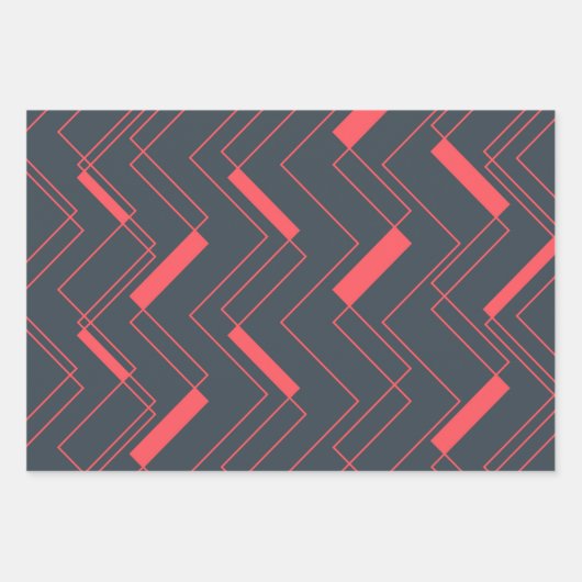 Modern, eenvoudig, abstract, levendig, trendpatroo inpakpapier vel (Voorkant)