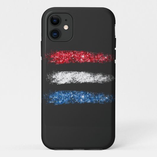 *~* Modern Eenvoudig Abstracte Amerikaanse Vlag Case-Mate iPhone Case (Achterkant)