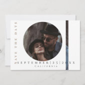 Modern eenvoudig afbeelding Flat Save The Date Kaa (Voorkant)