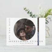 Modern eenvoudig afbeelding Flat Save The Date Kaa (Staand voorkant)