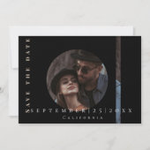 Modern eenvoudig afbeelding Flat Save The Date Kaa (Voorkant)