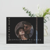 Modern eenvoudig afbeelding Flat Save The Date Kaa (Staand voorkant)