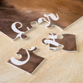 Modern Eenvoudig Afbeelding Gepersonaliseerde Pet  Legpuzzel (Zijkant)