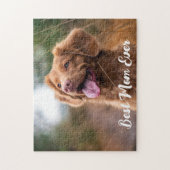 Modern Eenvoudig Afbeelding Gepersonaliseerde Pet  Legpuzzel (Verticaal)