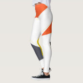 Modern, eenvoudig, afspeelbaar geometrisch patroon leggings (Links)