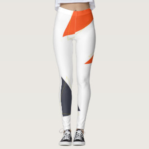 Modern, eenvoudig, afspeelbaar geometrisch patroon leggings