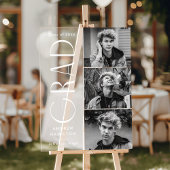 Modern Eenvoudig Afstudeerder 3 Fotoafstudeerfeest Acryl Bord