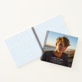 Modern Eenvoudig Afstudeerder Foto Spiraal Notitie Notitieboek (Binnen)