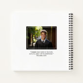 Modern Eenvoudig Afstudeerder Foto Spiraal Notitie Notitieboek (Achterkant)
