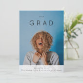 Modern eenvoudig AFSTUDEERDER | Universiteit van C Aankondiging (Staand voorkant)