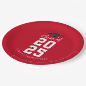 Modern Eenvoudig Afstuderen 2025 Afstudeerder Part Papieren Bordje (Gekanteld)