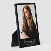 Modern eenvoudig Afstuderen fotohandgeschreven scr Fotoplaat (Zijkant)