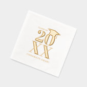 Modern Eenvoudig Afstuderen Jaar Folie Servetten (Links)