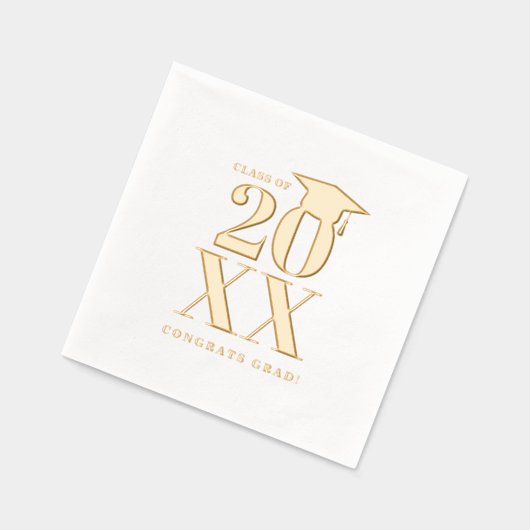 Modern Eenvoudig Afstuderen Jaar Folie Servetten (Links)