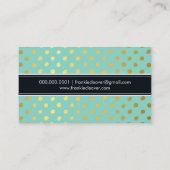 MODERN EENVOUDIG BADGE trendy gouden folie spot mi Visitekaartje (Achterkant)