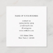 Modern eenvoudig bedrijf dank u kortingskaartje (Achterkant)