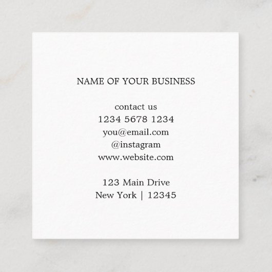 Modern eenvoudig bedrijf dank u kortingskaartje (Achterkant)