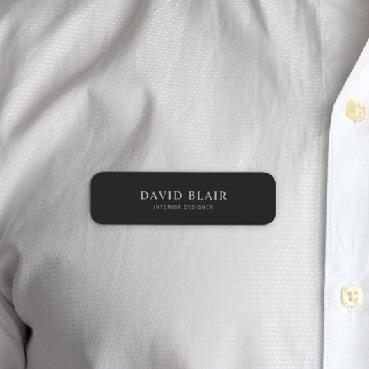 Modern eenvoudig bedrijf naamplaatje