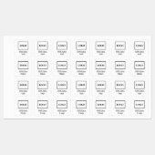 Modern Eenvoudig Bedrijf toevoegen Logo Mode Kledi Labels (Vel)