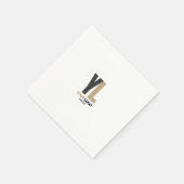 Modern Eenvoudig Bedrijf verticaal logo Zakelijk M Servet (Hoek)