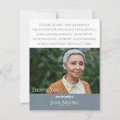 Modern | Eenvoudig | Begrafenis | Bedankt kaart Notitiekaartje (Voorkant)