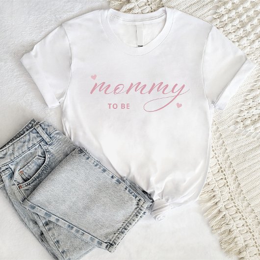 Modern eenvoudig Boho Baby shower mama om te zijn T-shirt