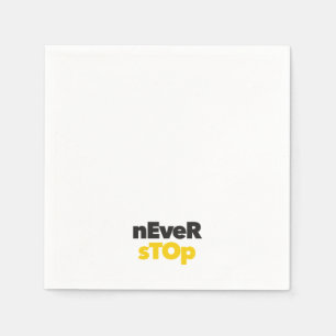 Modern, eenvoudig, bold typographic design Never S Servet