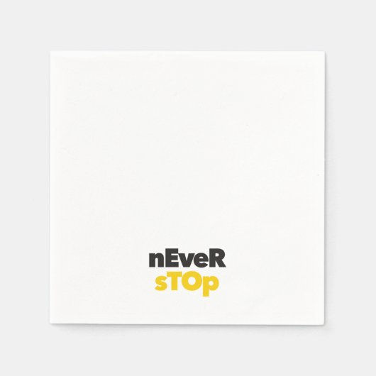 Modern, eenvoudig, bold typographic design Never S Servet (Voorkant)