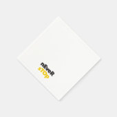 Modern, eenvoudig, bold typographic design Never S Servet (Hoek)