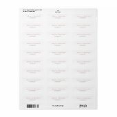 Modern eenvoudig bruid en bruidegom retouradres etiket (Full Sheet)