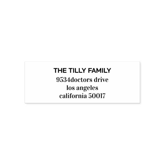 Modern Eenvoudig Bruiloft Retour Zelfinkkend Sta Zelfinktende Stempel (Design)