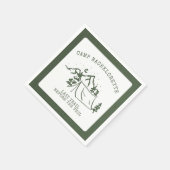 Modern Eenvoudig Camping Bachelorette Feestadres Servet (Hoek)