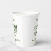 Modern Eenvoudig Camping Bachelorette Party Natuur Papieren Bekers (Rechts)