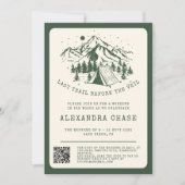 Modern Eenvoudig Camping Bachelorette Weekend Kaart (Voorkant)