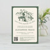 Modern Eenvoudig Camping Bachelorette Weekend Kaart (Staand voorkant)