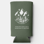 Modern Eenvoudig Camping Bachelorette Weekend Seltzer Blikjeskoeler (Voorkant)