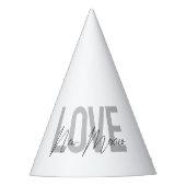 Modern, eenvoudig, chic, coole design Love New Mex Feesthoedjes (Voorkant)