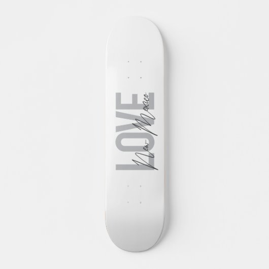 Modern, eenvoudig, chic, coole design Love New Mex Persoonlijk Skateboard (Voorkant)