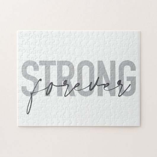 Modern, eenvoudig, chic elegant ontwerp Strong For Legpuzzel (Horizontaal)